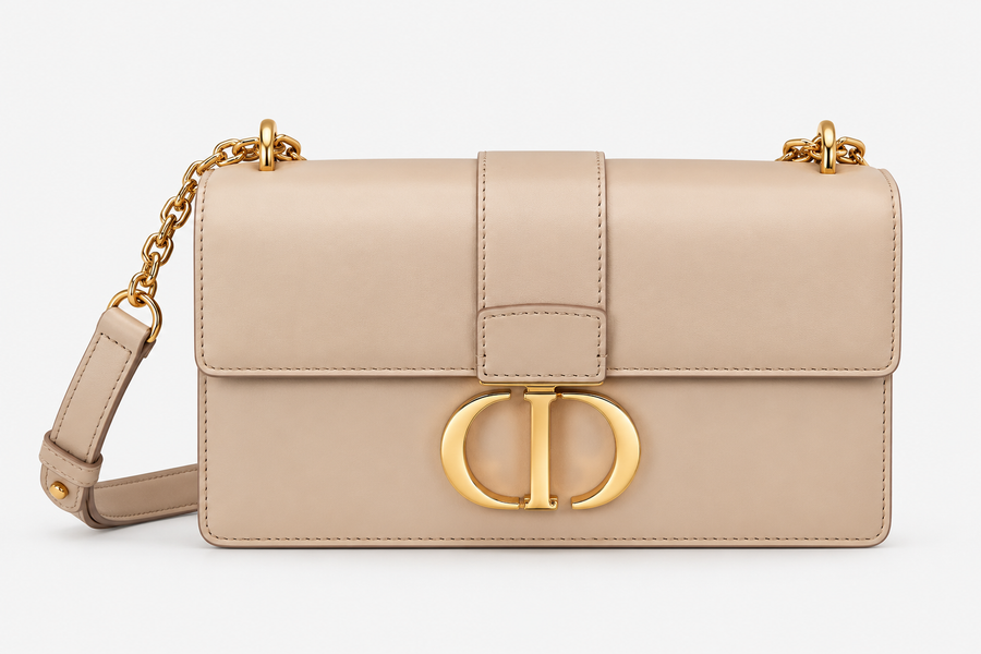 Dior 30 Montaigne Bag — Beige Box Calfskin