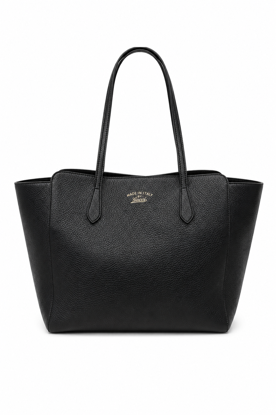 Gucci Swing Tote Bag Black Leather