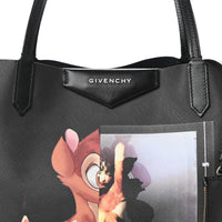 Givenchy Bambi Printed Large Antigona Shopping Bag Black Coated Canvas 39x30