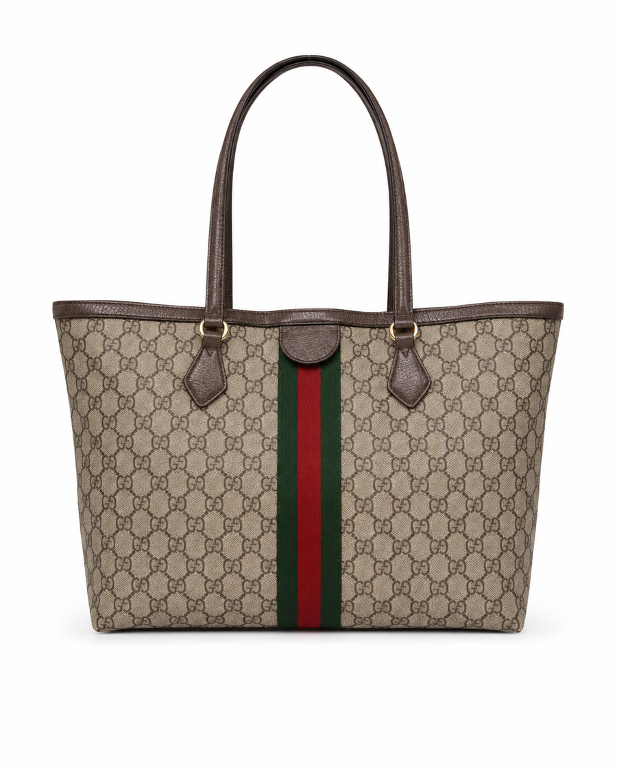 Gucci Ophidia Medium Tote Bag GG Supreme Canvas