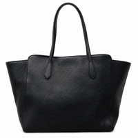 Gucci Swing Tote Bag Black Leather