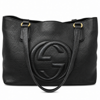 Gucci Soho Leather Tote Bag Black