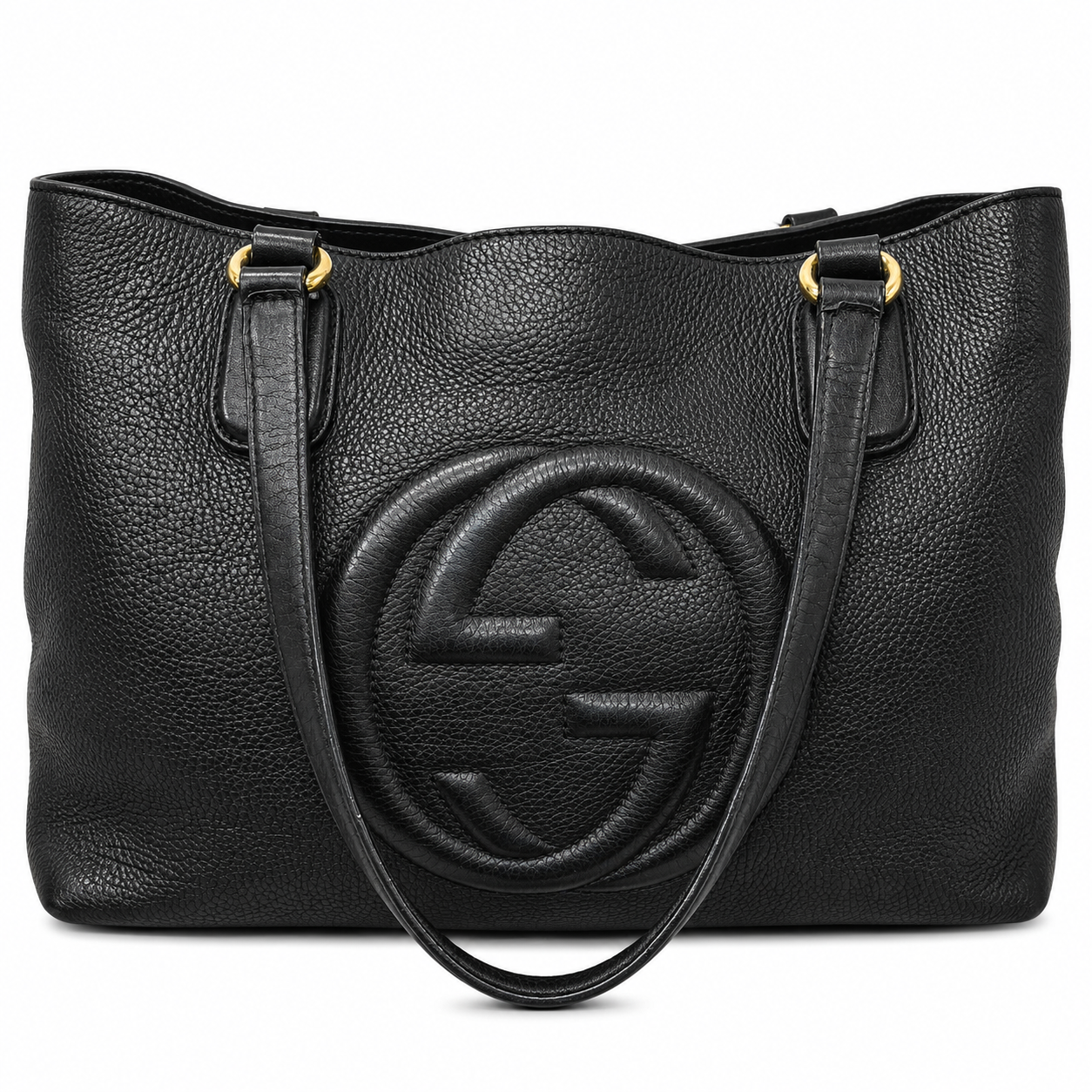 Gucci Soho Leather Tote Bag Black