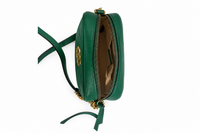 Gucci GG Marmont Small Chevron Chain Shoulder Bag — Green