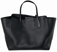 Gucci Swing Medium Leather Tote — Black