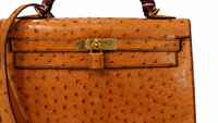 Hermès Kelly 32 Sellier in Ostrich