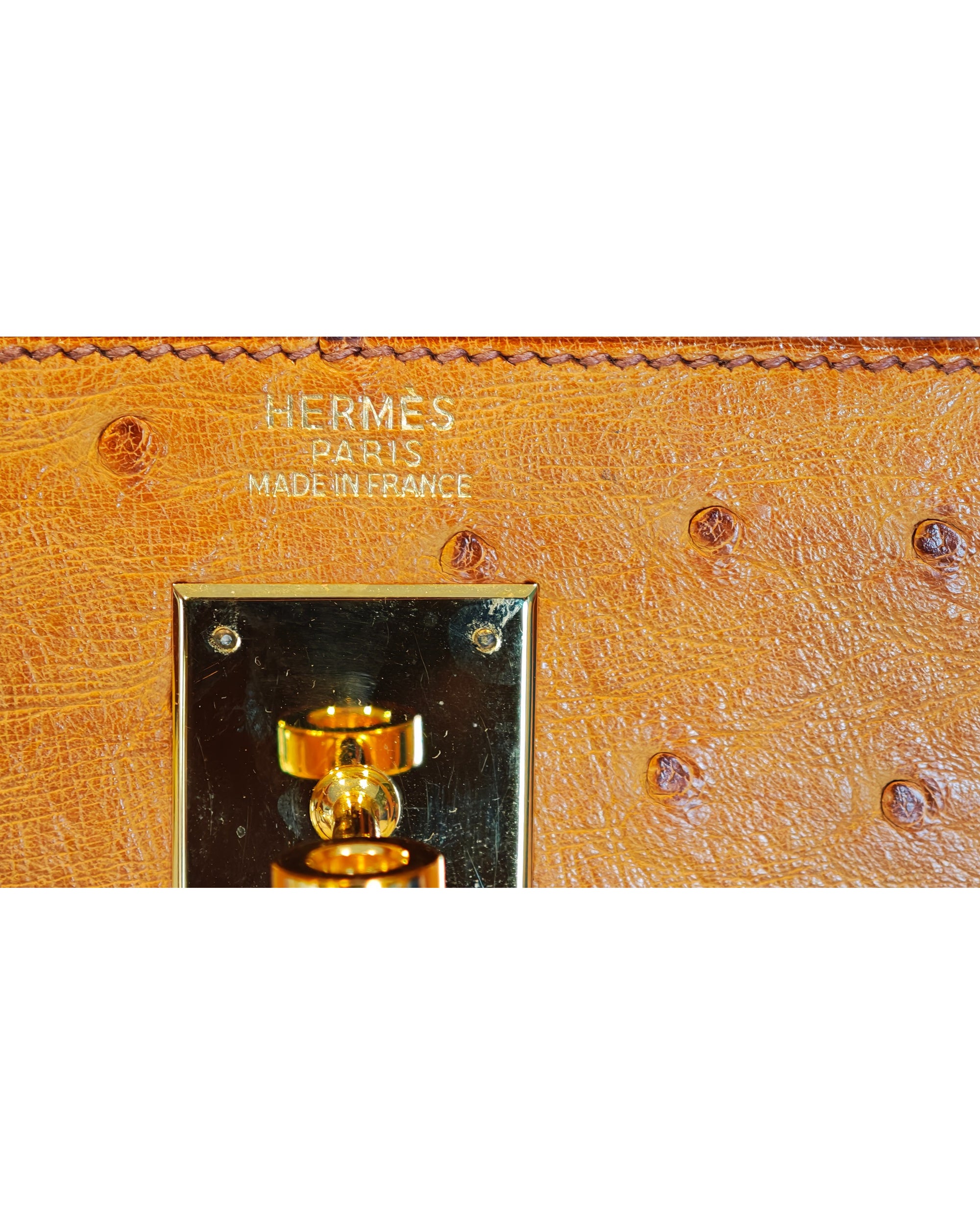Hermès Kelly 32 Sellier in Ostrich