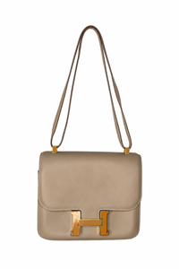 Hermès Constance 18 in Étoupe Swift with Gold Hardware