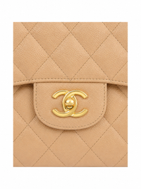 CHANEL Jumbo Classic Double Flap Beige Clair Caviar Leather Gold Tone Hardware