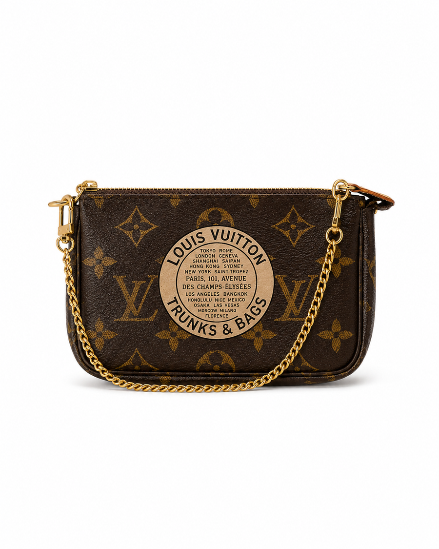 Louis Vuitton Mini Pochette Accessoires Monogram Trunks and Bags