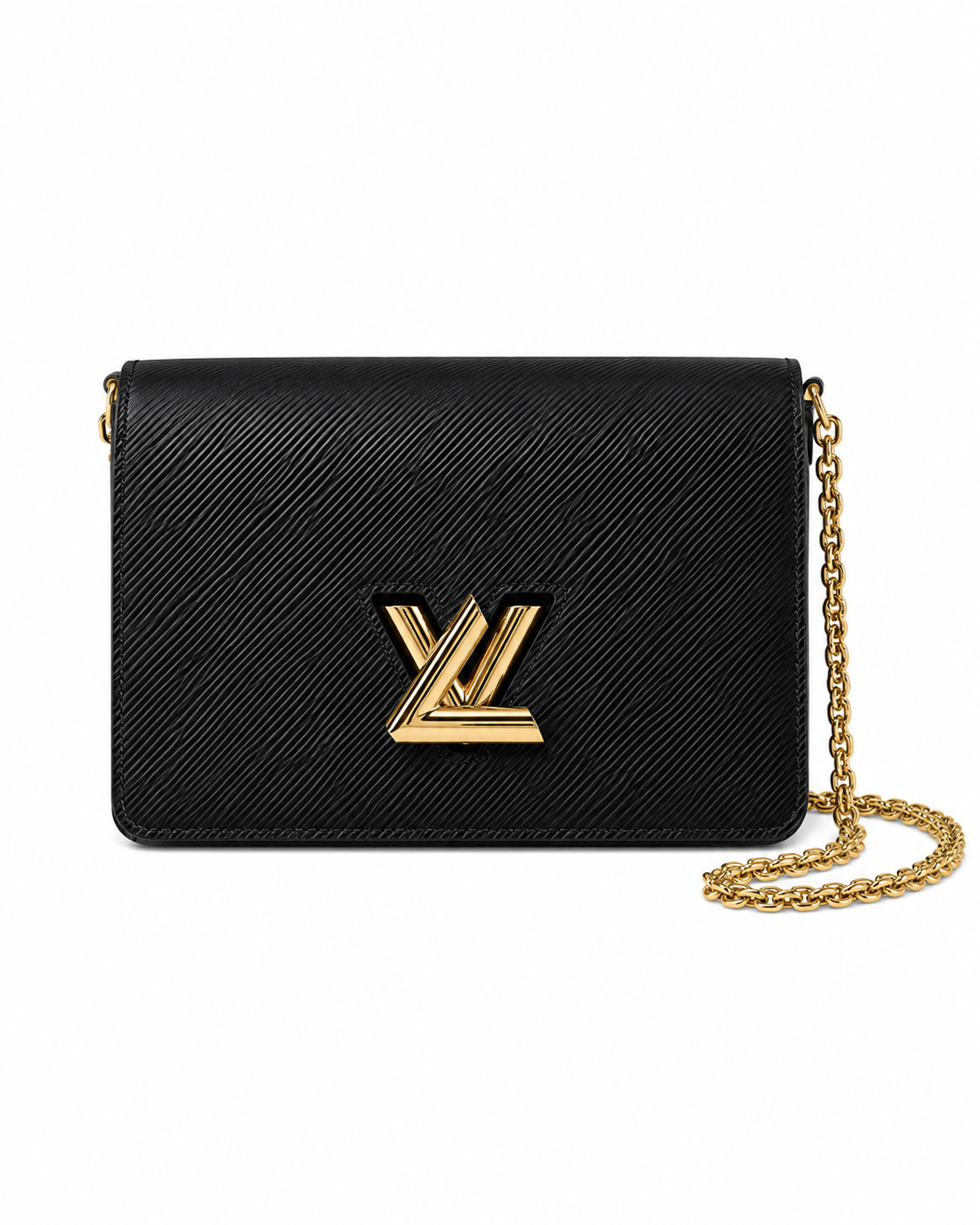 Louis Vuitton Twist Wallet on Chain Black Epi Leather