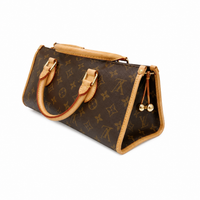 LOUIS VUITTON Popincourt Monogram Canvas Brown Handbag
