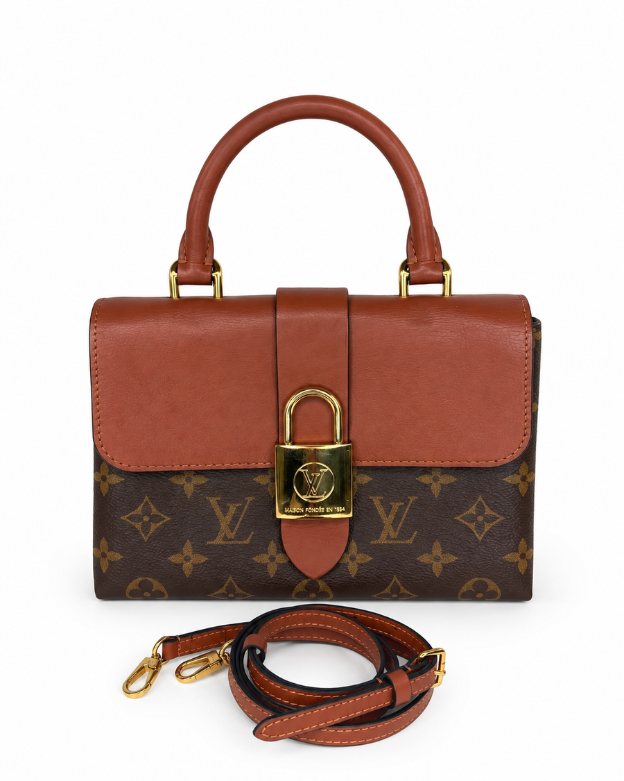 Louis Vuitton Locky BB — Monogram Canvas & Caramel Leather