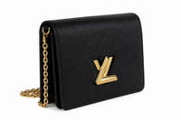 Louis Vuitton Twist Belt Chain Pouch — Black Epi Leather