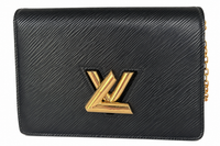 Louis Vuitton Twist Belt Chain Pouch — Black Epi Leather