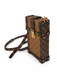 Louis Vuitton Vertical Trunk Pochette — Reverse Monogram Canvas