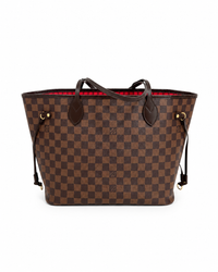 Louis Vuitton Neverfull MM Damier Ebene Tote with Pochette