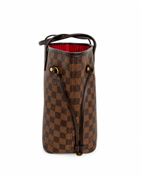 Louis Vuitton Neverfull MM Damier Ebene Tote with Pochette