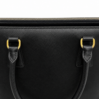 Prada Galleria Saffiano Leather Bag Black Medium 30x20x13