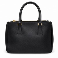 Prada Galleria Saffiano Leather Bag Black Medium 30x20x13