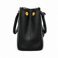 Prada Galleria Saffiano Leather Bag Black Medium 30x20x13
