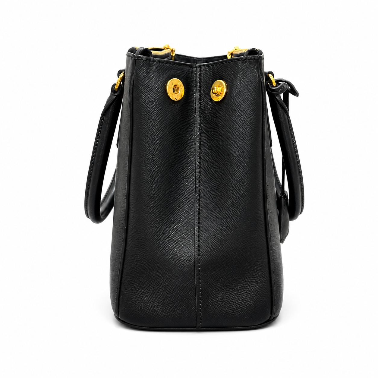 Prada Galleria Saffiano Leather Bag Black Medium 30x20x13