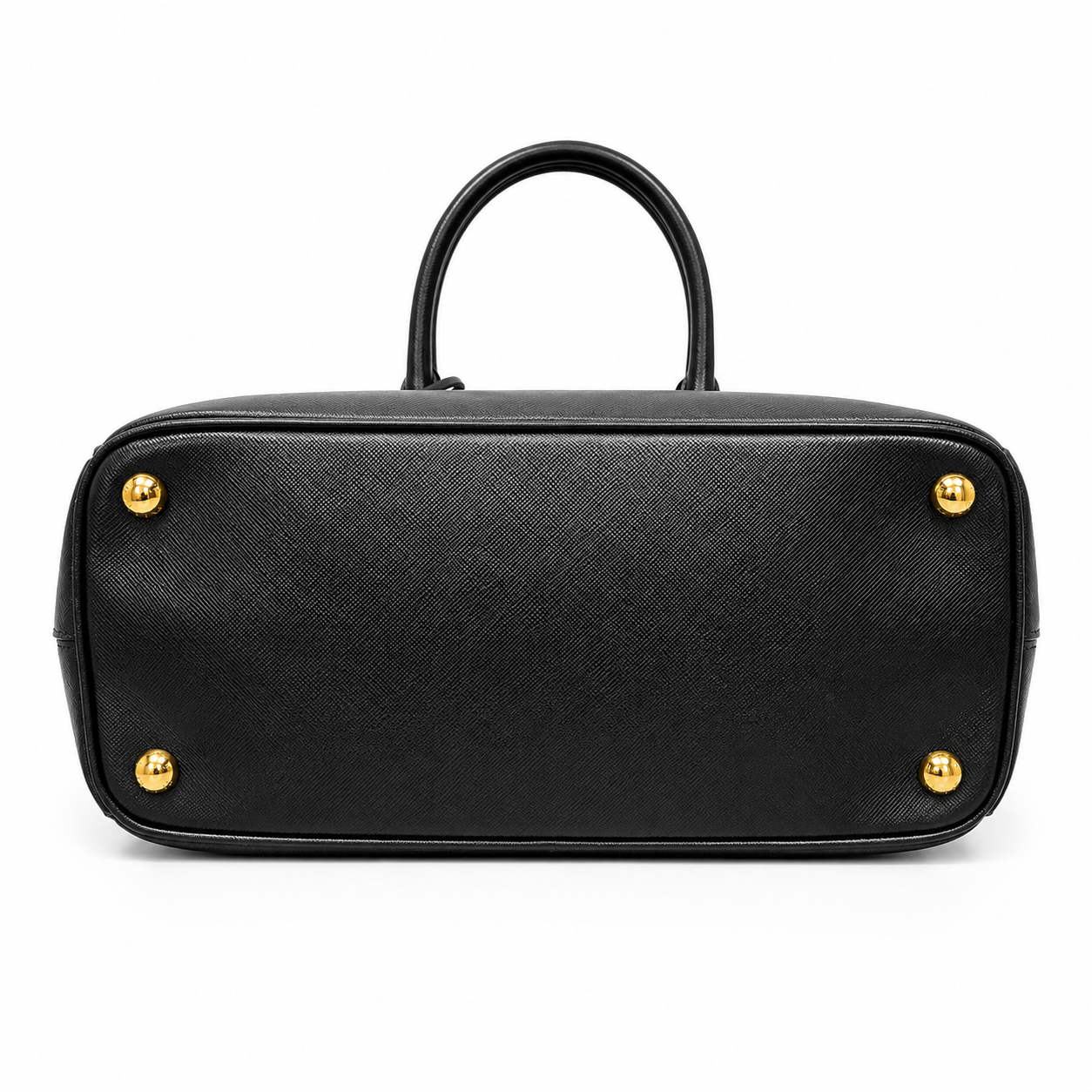 Prada Galleria Saffiano Leather Bag Black Medium 30x20x13