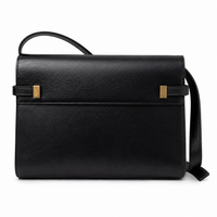 Saint Laurent Manhattan Medium Shoulder Bag Black Leather 29x21