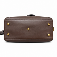 Saint Laurent Cabas Y Top Handle Bag Brown Leather